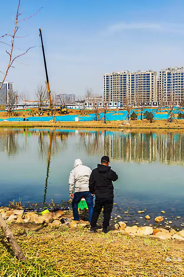 建设中的张村河生态公园